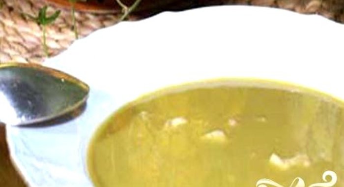 Гороховый суп-пюре с мясом
