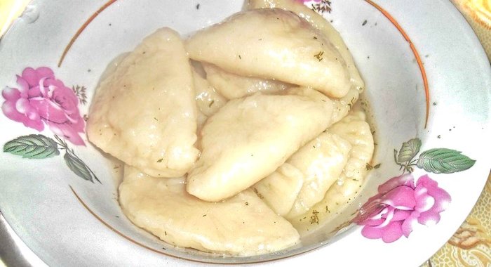 Вареники с картофелем и жареным луком