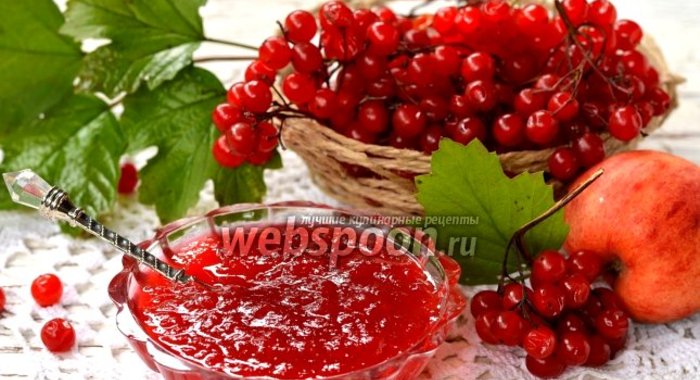 Джем из яблок и калины на зиму