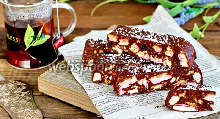 Конфеты с маршмеллоу и изюмом