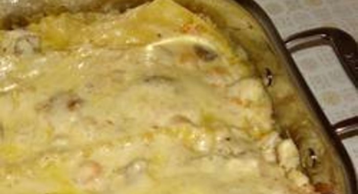 Лазанья из палтуса