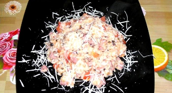 Ризотто с ветчиной