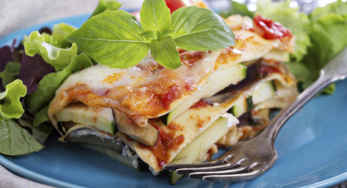 Вегетарианская лазанья с баклажанами