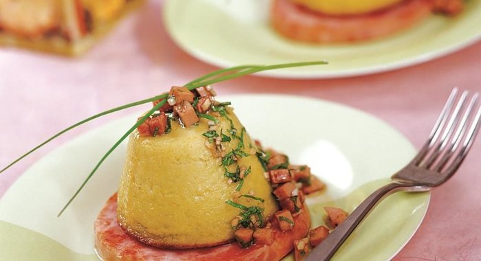 Мусс из кабачков с ветчиной