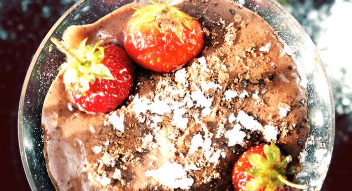 Шоколадный мусс со сливками