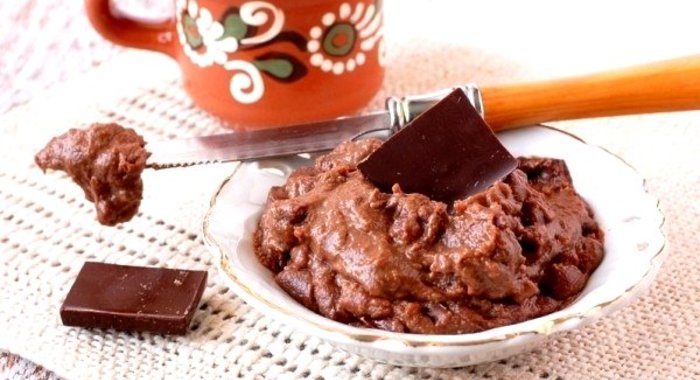 Шоколадный заварной крем в микроволновке