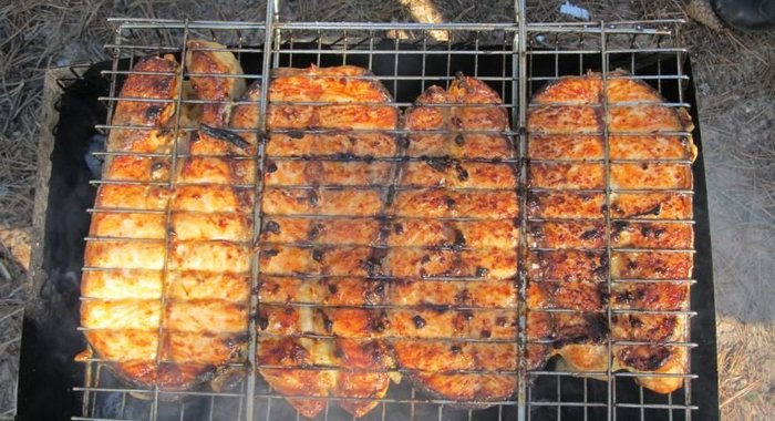 Стейки из лосося