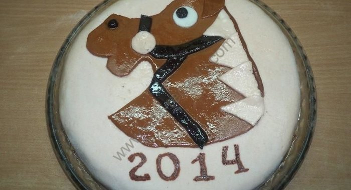 Торт Новогодняя лошадь