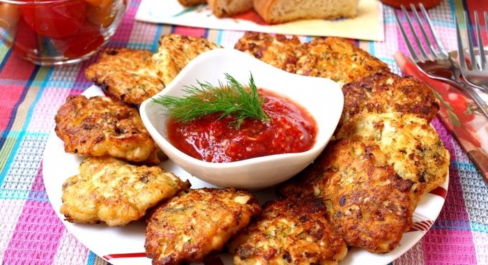 Рубленые котлеты из куриного филе