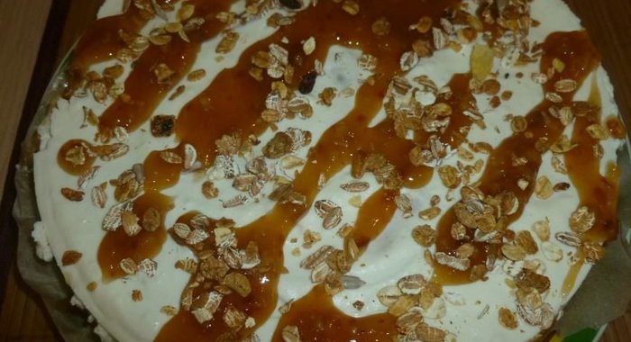 Торт мандариновый с мюсли