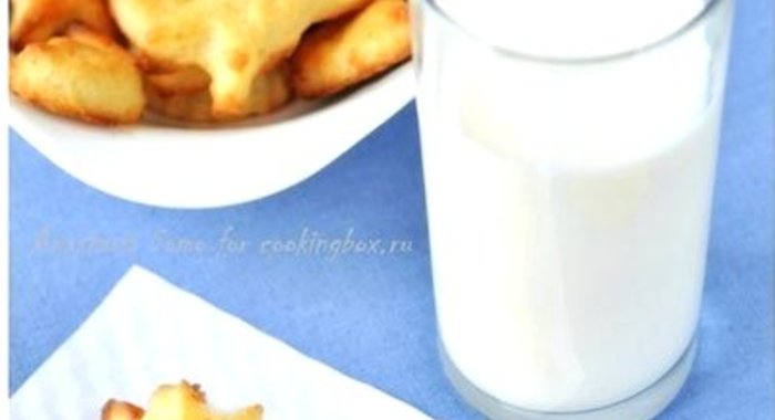 Детское творожное печенье с ванилью