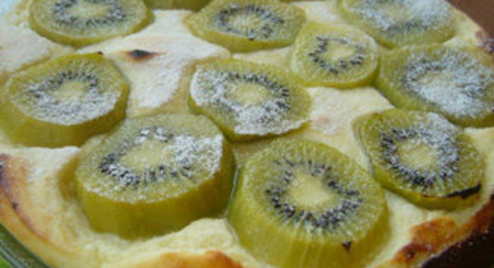 Творожная запеканка-суфле с киви