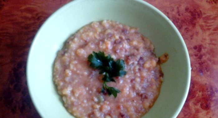 Гороховая каша с фаршем