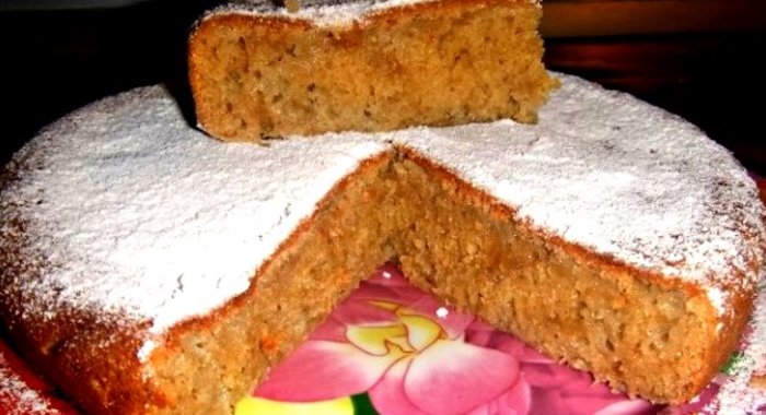 Постная банановая коврижка в мультиварке