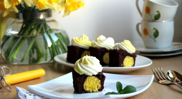 Шоколадное пирожное «Сюрприз»