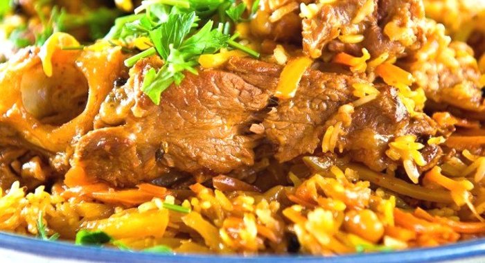 Ароматный плов из говядины