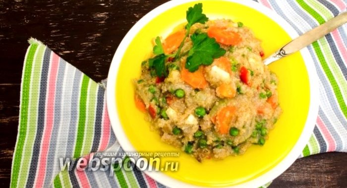 Пшеничная каша с овощами