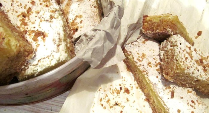 Лимонное пирожное