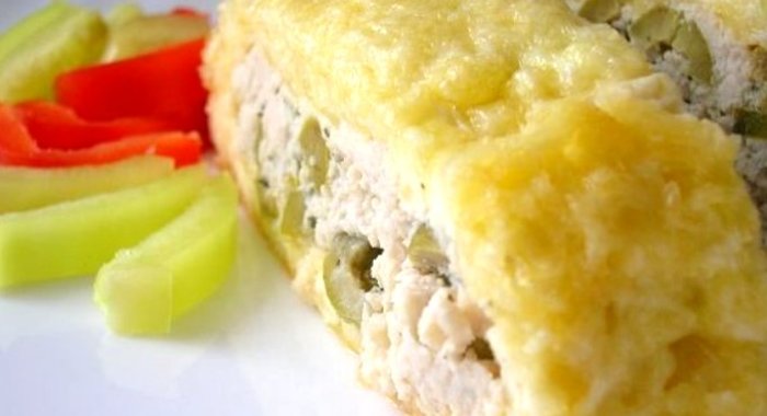 Рулет из сыра с курицей