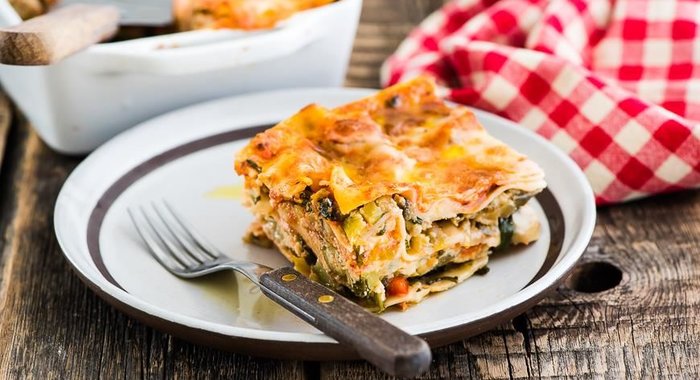 Домашняя овощная лазанья