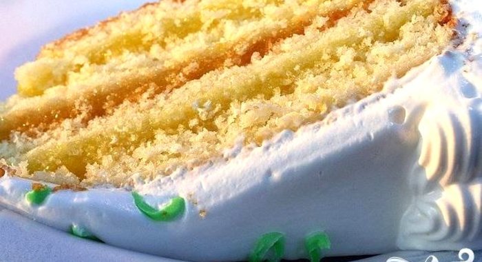 Многослойный лимонный торт