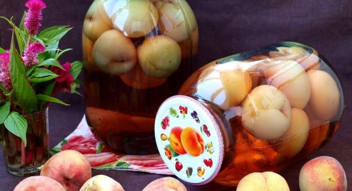 Компот из персиков на зиму