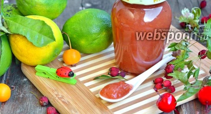 Яблочный джем с боярышником