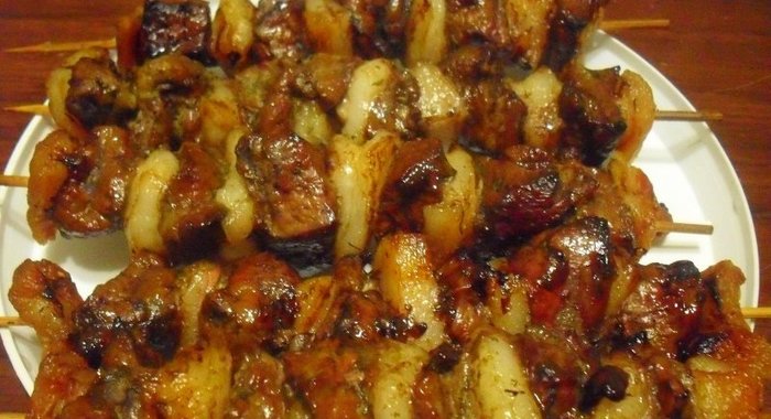 Шашлык из печени