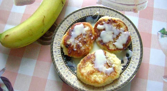 Сырники с бананами