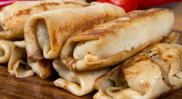 Блинчики с мясом