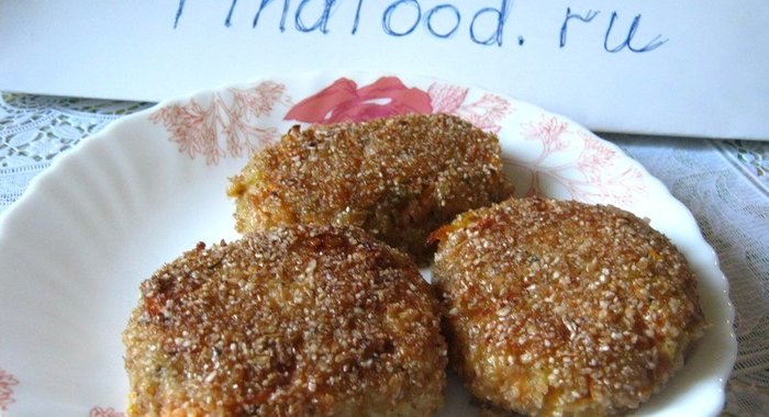 Морковные котлеты с фасолью