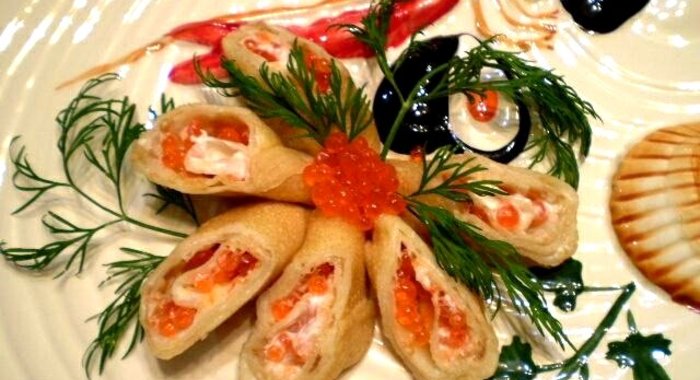 Блинчики с икрой