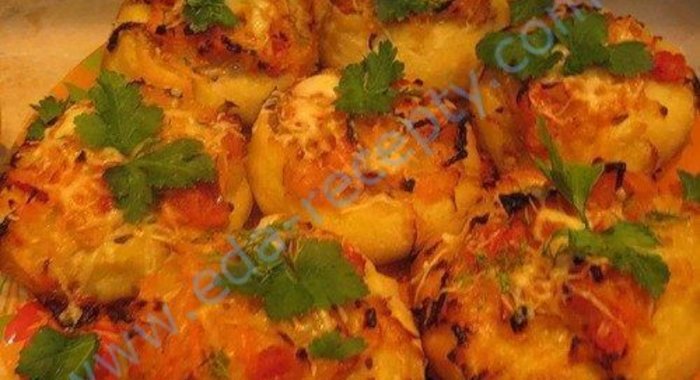 Мясные цветочки из свино-говяжьего фарша