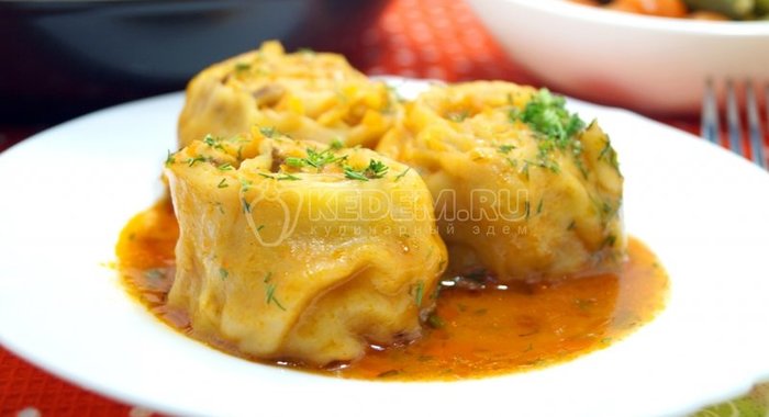 Рулетики с грибами «Постные»