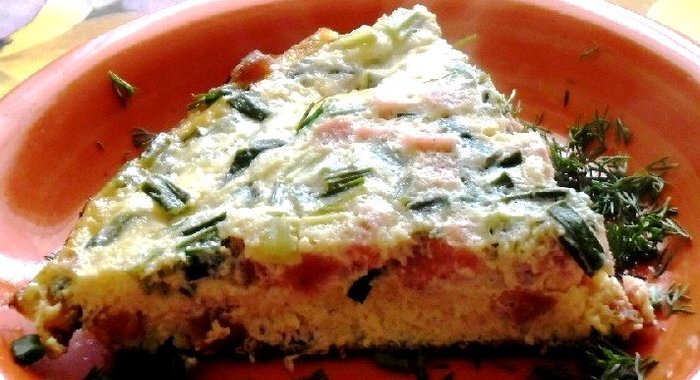 Яичница на кефире