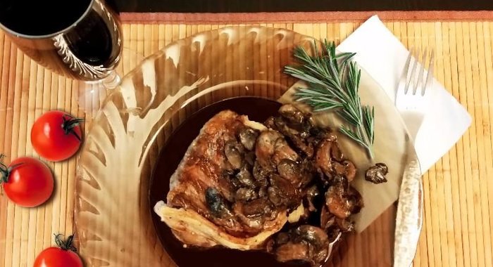 Стейк из говядины на электрогриле