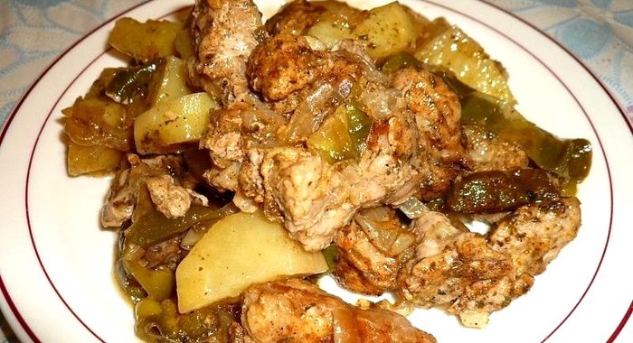 Сочное жаркое запеченное в пакете