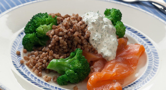 Гречка с брокколи