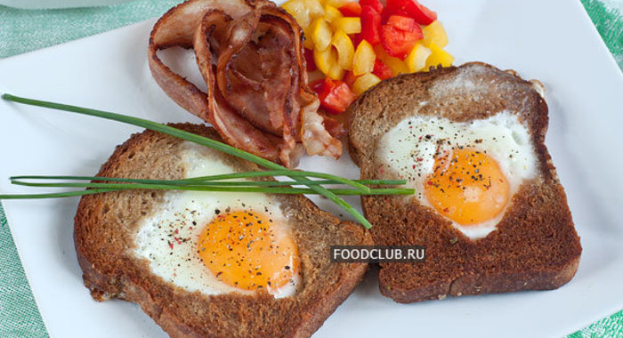 Яичница в хлебе