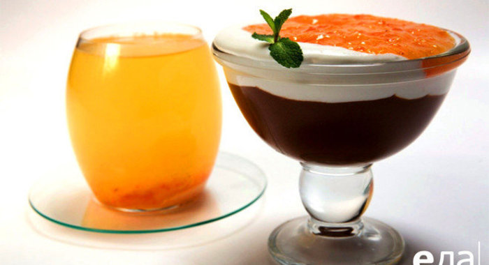 Шоколадный мусс с хурмой от телеканала «Еда»