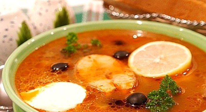 Солянка рыбная в мультиварке