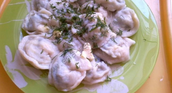 Пельмени с грибами