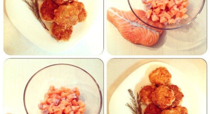 Котлеты из семги с пармезаном