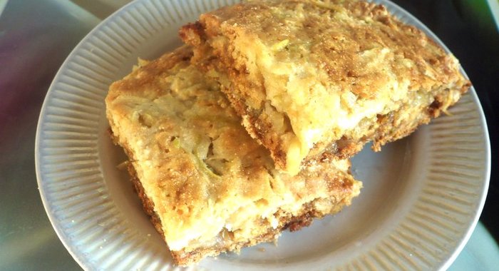 Яблочный насыпной пирог