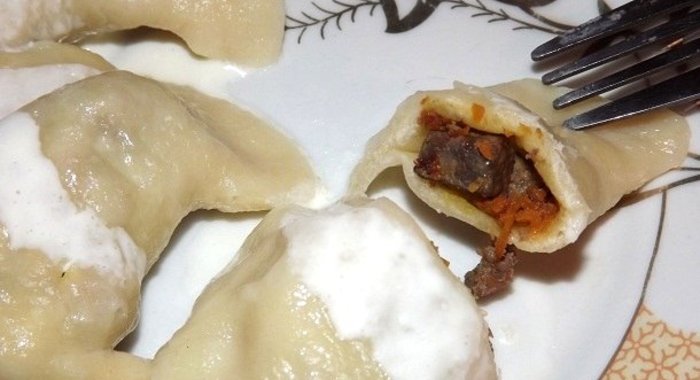 Вареники с печенью