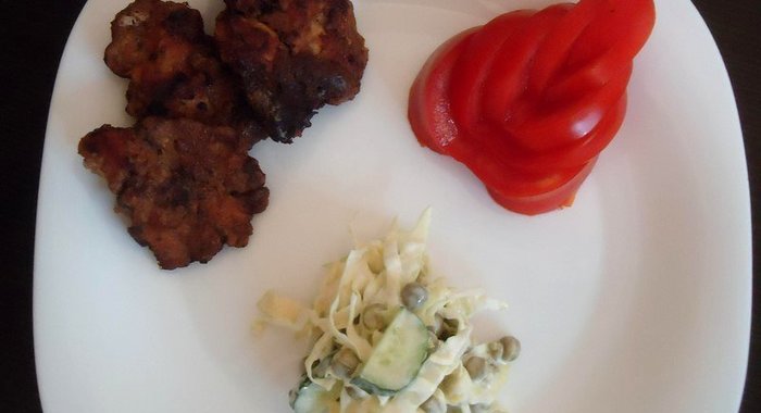 Курино-печеночные котлеты