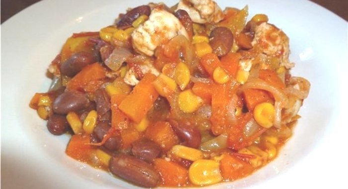 Рагу по-мексикански с курицей