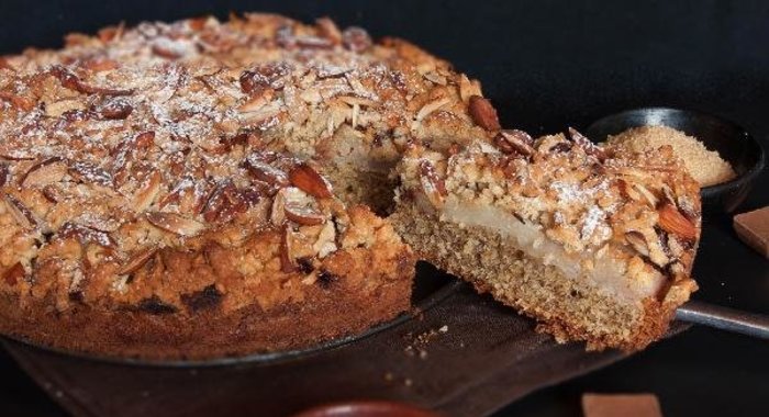 Пирог: Миндаль + Груши