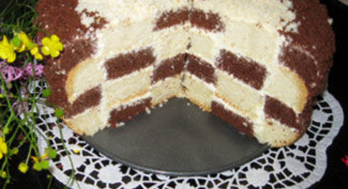 Шахматный торт