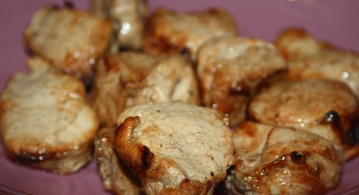 Экспресс-шашлык из свиной вырезки (без маринования)